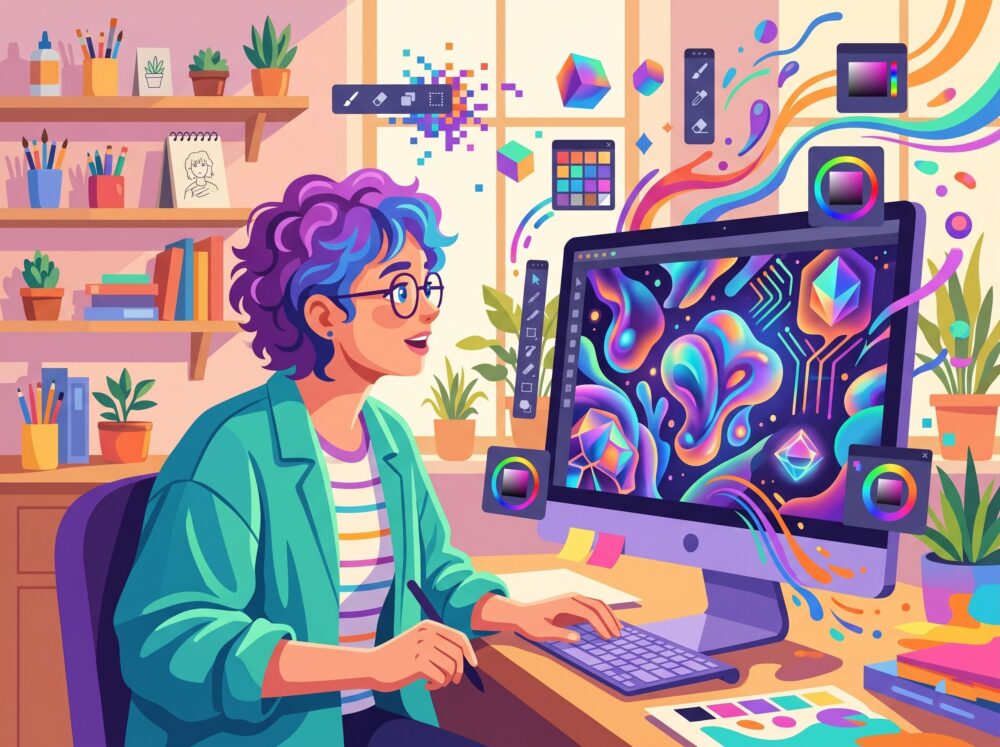 AIライティング副業イメージ